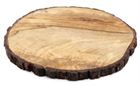 Chopping Board Heavy Wood & Bark 42cm Round