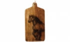 Cheese Board Wood Engraved HORSE 30cm