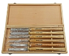 Chisel Set Wood For Lathes 6Pce. HSS in Case