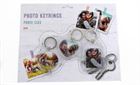 Keyring For Photos x3 Round Heart & Rect.