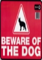 Sign 240x330mm BEWARE OF THE DOG