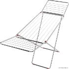 Airer Concertina Double Wing 18Mtr. Chrome