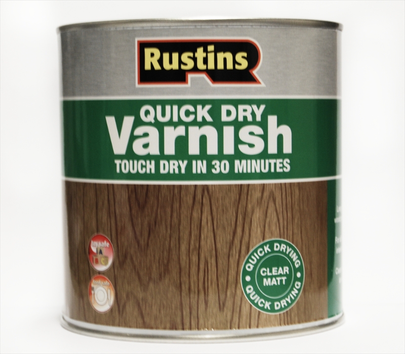 Warrior Rustins Quick Dry Varnish Clear Matt 1ltr Warrior