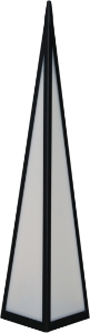 Light Garden Pyramid Flame Design Req. 3xAA 60cm & Rem.