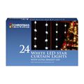 Christmas Light  24 LED  Curtain Star