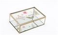 Storage Trinket Box Glass 18x12cm Les Fleurs Design