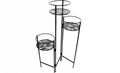 Planter 3Tiered Folding Sections Metal & Bamboo