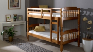 Bedstead Bunk COLONIAL Waxed Wood - Various Sizes