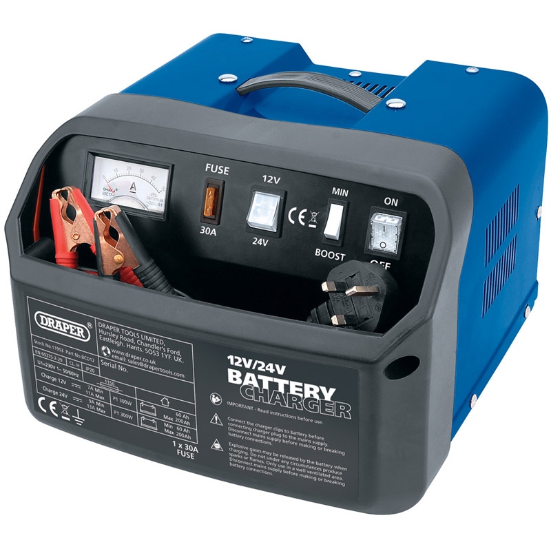 Warrior Battery Charger DRAPER 12&24Volt 260Amp Warrior Warehouses Ltd
