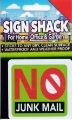 Sign Self As. 80x75mm NO JUNK MAIL