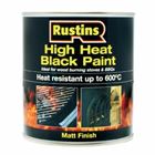 Paint HI Heat Resistance <600C 250ml Matt Black