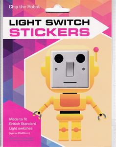 Sticker Set for Light Switch Chip the Robot