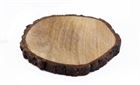 Chopping Board Heavy Wood & Bark 25cm Round