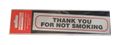 Sign Self Ad. 170x40mm THANKYOU FOR NOT SMOKING