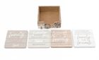 Coasters Wooden Houses x4