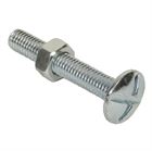 Bolt & Nut Roofing M6 x 80mm BZP