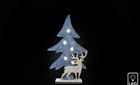 Christmas LED Ornament Tree & Reindeer on Stand 31cm