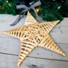 Christmas Star Natural Wicker