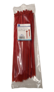 Cable Ties 300mmx4.8 Red x100