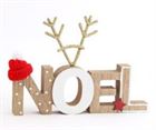 Christmas Ornament NOEL with Antlers 20cm