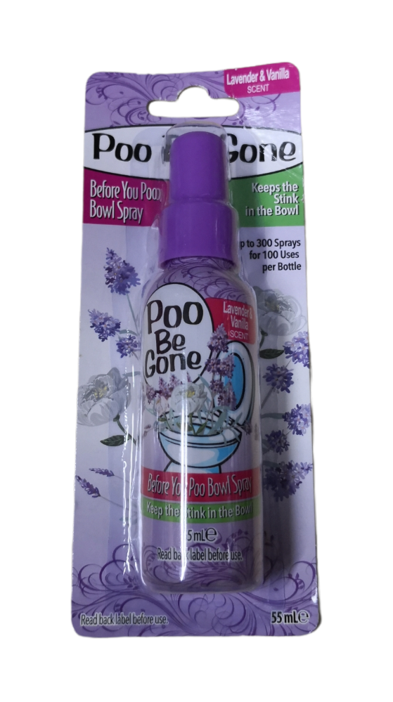 Warrior Toilet Air Freshener POO BE GONE 55ml Liquid Spray Warrior