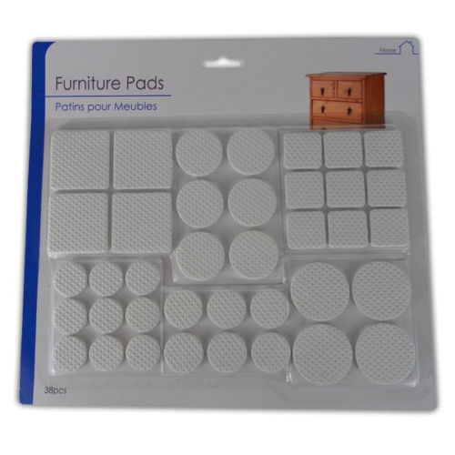 Warrior Pads Self Adhesive 38Pce. Scratch Furniture Protectors