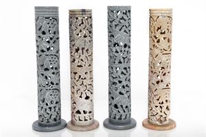 Incense Stick Holder Tower Design Soapstone 15cm
