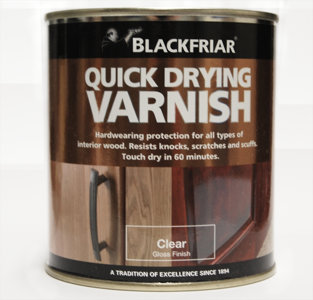 Warrior Blackfriar Quick Drying Varnish duratough Clear Gloss 1Ltr 