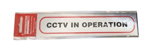 Sign Self Ad. 170x40mm CCTV IN OPERATION