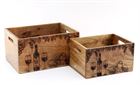 Crate Storage Mango Wood Cheese & Wine - Various Sizes