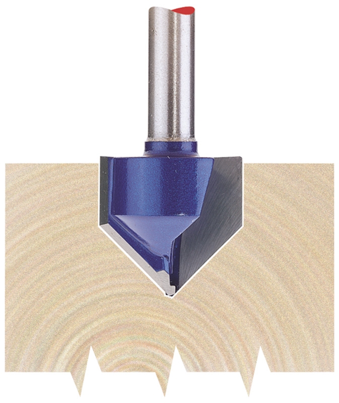 Warrior Router Bit 1/4"xGroove 19x90 Degree Warrior Warehouses Ltd