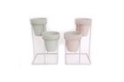 Planter Terracotta x2 on Stand 20x25cm Internal - Various Colours