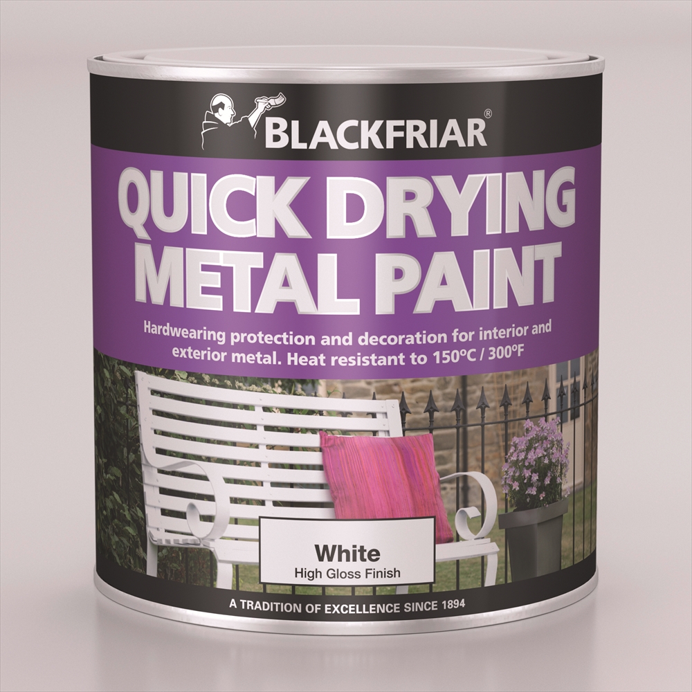 Warrior Paint Metal QD90 Black Gloss 1Ltr. Warrior Warehouses Ltd