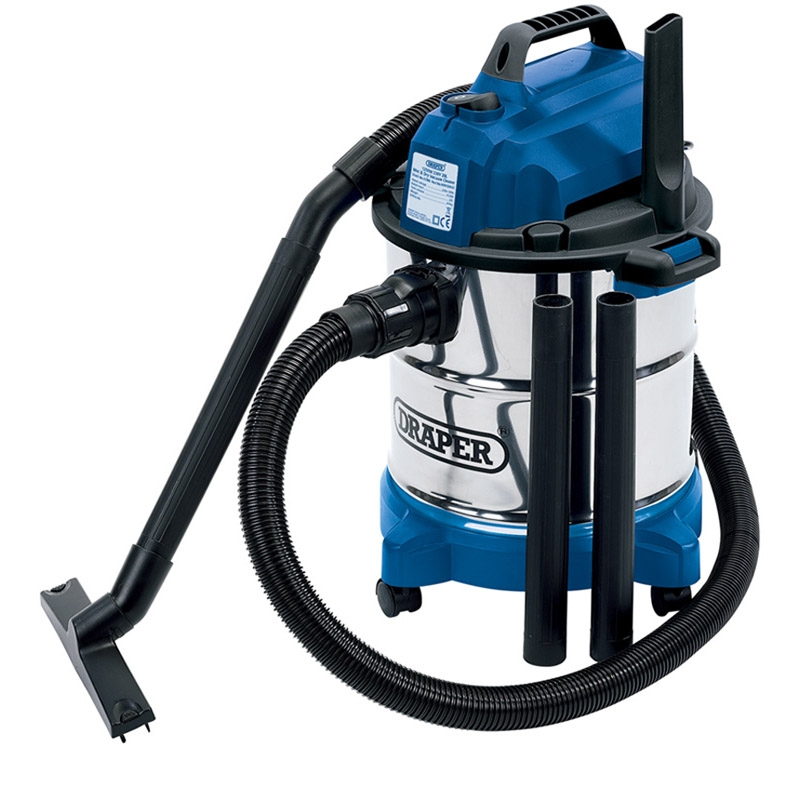 Warrior Vacuum Cleaner DRAPER Cylinder Wet & Dry 20Ltr. 1500Watt