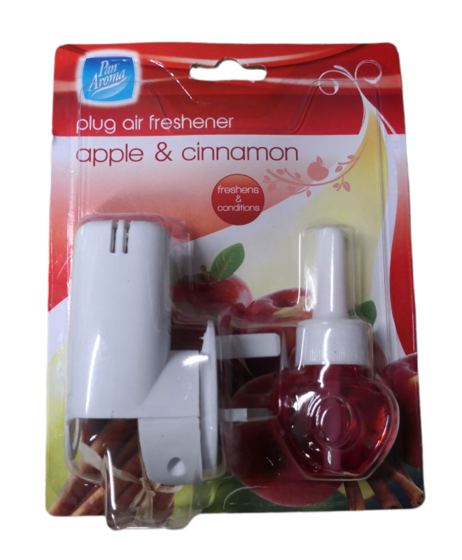 Warrior Air Freshener PAN AROMA Apple & Cinnamon Plug In Warrior