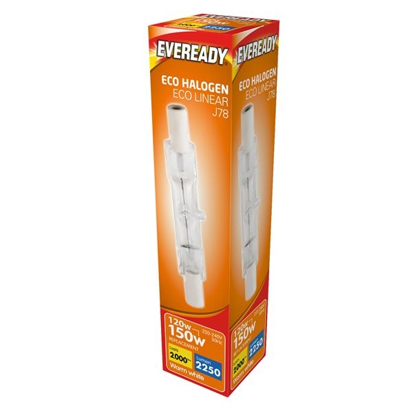 Warrior Tube Tungsten Halogen 120Watt 78mm Warrior Warehouses Ltd