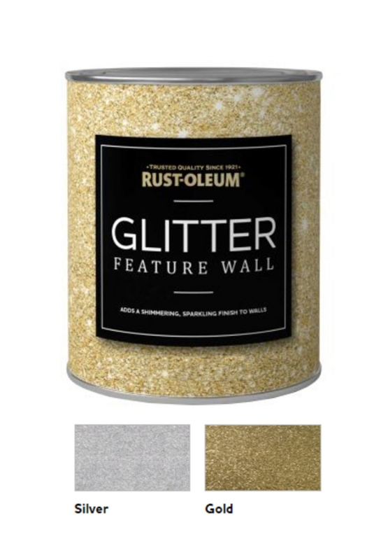 Paint Glitter Wall and Ceiling 1Ltr. Various Colours