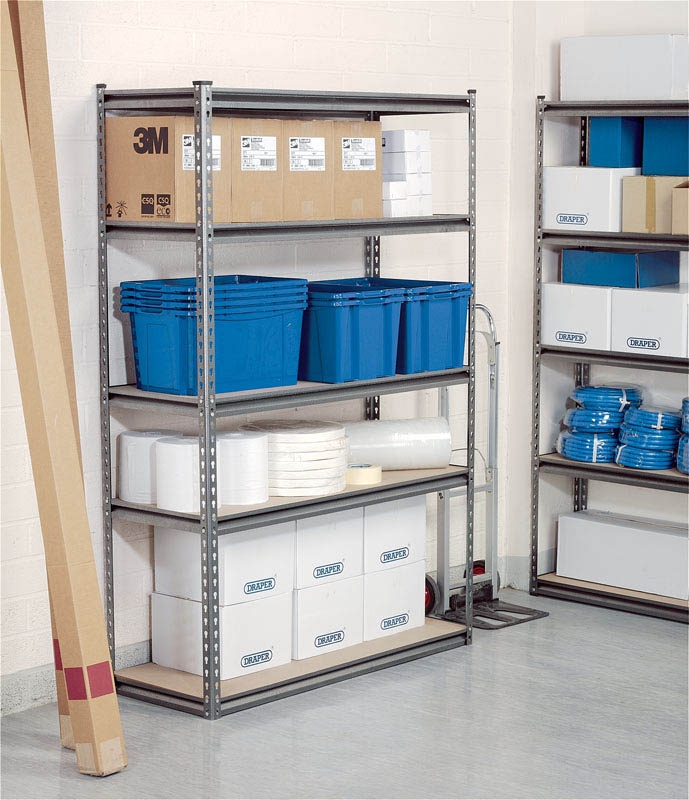 Warrior Shelving Unit DRAPER 5Shelf 183x122x45cm 225Kg Per Shelf