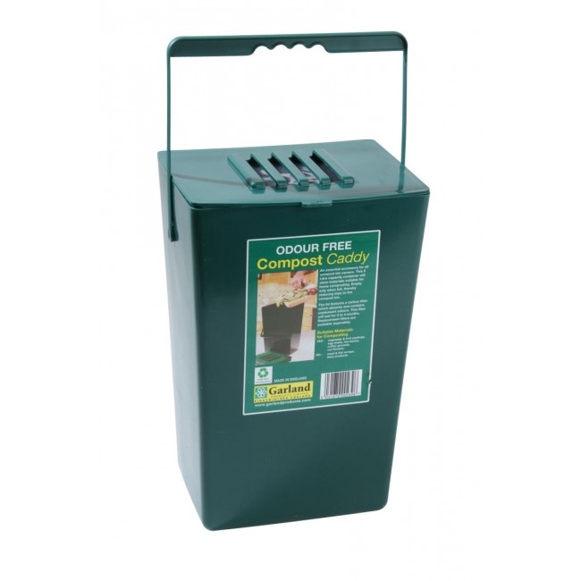 Warrior Bin Compost Caddy 10Ltr. Green Plastic Odour Free Warrior