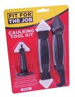 Caulking Tool Kit Stripper & Smoother 3Pce.
