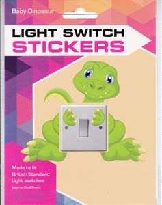 Sticker Set for Light Switch Baby Dinosaur