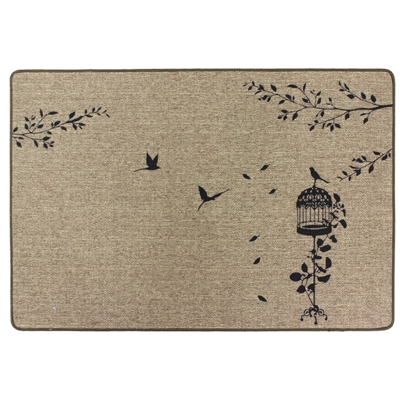 Warrior Mat ELEGANCE 75x50cm Bird Cage Design WASHABLE Warrior