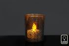 Candle Pot Scary Cobweb Design LED 5.5x6cm CR2032 Inc.