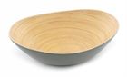 Bowl Oval Bamboo Two Tone 35x25cm - Various Colours