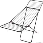 Airer Concertina Double Wing 18Mtr. Black