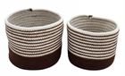 Storage Basket Round Cotton Abstract Arch Design - Various Sizes