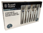 Cutlery Set RUSSELL HOBBS Steak Knife & Fork SS 12Pce.
