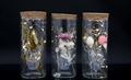 Flowers in Glass Cylinder Cork Lid LED - Various Colours