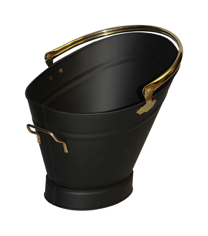 Warrior Coal Bucket NEW Tall Waterloo Black & Brass Warrior Warehouses Ltd