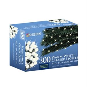 Christmas Lights  300 LED Warm White Chaser